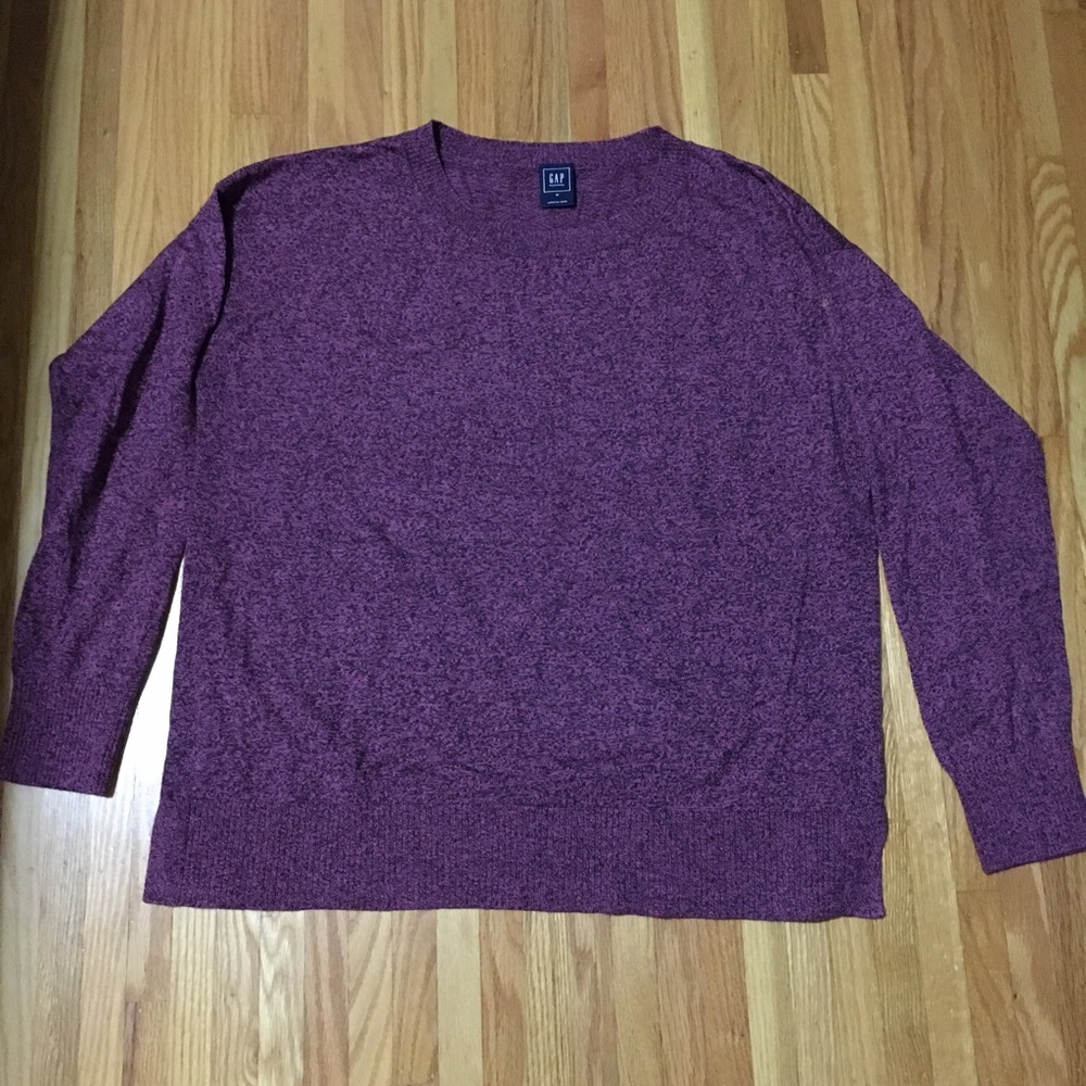Gap maternity purple marled sweater